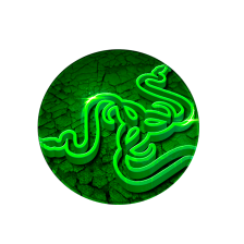 Килимок  RAZER 4 з боковою прошивкою (круглий), товщина 2 мм, колір Green, Пакет