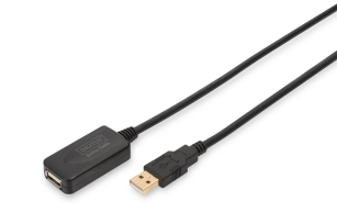Подовжувач DIGITUS USB 2.0 Active Cable, A/M-A/F, 5 m DA-70130-4