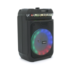 Колонка ZQS8139, 15W, вбудований акум 3600mAh, живлення від USB кабелю, Black, Box 