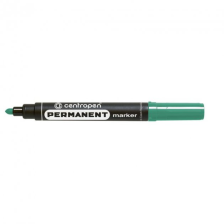 Маркер  Centropen Permanent 8566 2,5 мм, round tip, green (8566/04)