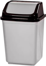 Кошик для сміття  Violet House 0099 Metalice 20 л Сіро-чорний (0099 Metalice Black с/кр. 20 л)