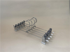 Набір вішаків з прищіпками для штанів  Ardesto 30см, 5шт, метал, ПВХ, білий ARHC2805WC