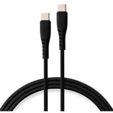 Кабель USB-C to USB-C 1.2m 60W Silicon Black Vinga (VCDCCC2612SB)
