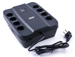 Джерело безперебійного живлення ДБЖ Powercom SPD-650U, 8 x евро (00210174)