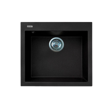 Мийка кухонна  Adamant UNIVER Чорний + Сифон Nova (000000629)