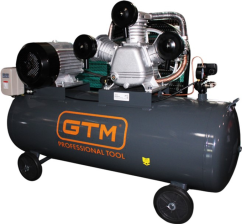 Компресор  GTM 7,5кВт, 10бар , 220л, 1100/900л/хв, 380В (KC3090-220L)
