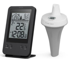 Метеостанція для басейну  Sencor, внутр/зовн вимірювання, AAx2+AAx2, темп-ра, чорний SWS6900POOL