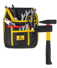 Карман для інструменту TOPEX для iнструменту, 4 гнiзда, петля для молотка 79R431