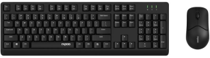 Комплект клавіатура+миша Rapoo X1500S Wireless Black (X1500S Black)