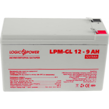 Акумуляторна батарея для ДБЖ LogicPower 12V 9AH (LPM-GL 12 - 9 AH) GEL