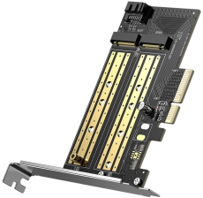 Адаптер PCI-E 3.0 контролер для SSD M.2 NVMe + M.2 NGFF CM302 Ugreen