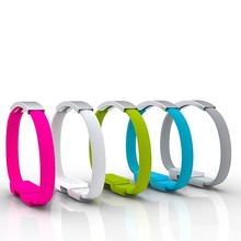 Кабель-браслет  iPhone 5/5S/6/6+/iPad, рожевий RTL