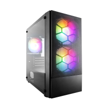 Корпус  1stPlayer X4-M-BK-2F1P-1F1 Black без БП