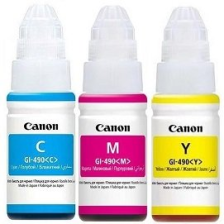 Набір оригінальних чорнил Canon для Pixma G1400/G2400/G3400 GI-490 3шт x 70мл C/M/Y (SET490C/M/Y)