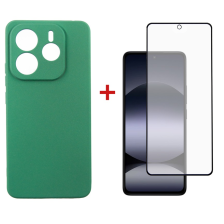 Чохол Dengos Soft для Xiaomi Redmi Note 14 5G Mint (DG-KM-131) + захисне скло