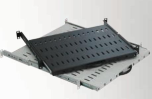 Полиця висувна   MIRSAN 19", 1U, для клавіатури та миші, глибиною 400-600 мм MR.HRKPC.01_RAF