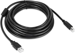 Кабель  ColorWay USB 2.0 AM to BM Print Cable 3 м Black (CW-CBUB073-BK)