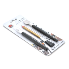 Набір інструментів  BAKKU BK-7280-C (шпателек, щітка з гумкою, скальпель), Blister