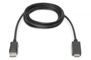 Кабель DIGITUS DisplayPort - HDMA UHD 4K, M/M type A, 2 m AK-340303-020-S