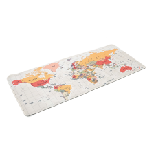 Килимок  300*700 тканинний Карта світу з боковою прошивкою, товщина 3 мм, колір Beige, Пакет