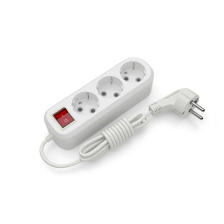 Мережевий подовжувач Electrum C-ES-1795 3.0m, 5 роз, white (C-ES-1795)