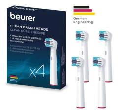 Насадка для зубної щітки  Beurer, TB_30/50_C_4, 4 шт в комплекті, білий TB_30/50_C_4