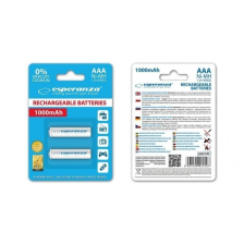 Акумулятор Ni-MH AAA 1000 mAh, 2шт, бiлий ESPERANZA EZA101W