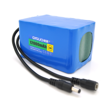 Акумулятор QiSuo 24V 12A з елементами Li-ion 18650, DC5.5x2.1, (110x76x67mm)