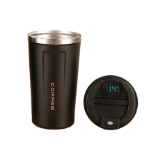 Термокружка Merlion з нержавіючої сталі, c LED дисплеєм, об'єм 510 мл., чорний