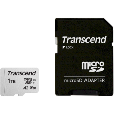 Карта пам'яті  TRANSCEND microSDXC 300S 1TB UHS-I U3 V30 A2 Class 10 + SD-adapter (TS1TUSD300S-A)