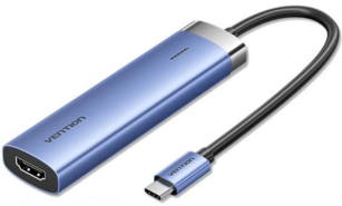 Док-станція  Vention 5in1 100W Blue (TGESB)