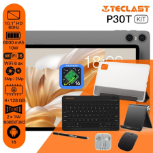 Планшет  Teclast P30T KIT 10,1" 4ГБ, 128ГБ, 6000мА•год, Android, сірий 6940709688212