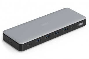 Док-станція  DIGITUS USB-C > 3xHDMI/2xDP/4xUSB-A/USB-C/RJ54/DC/Audio DA-70918