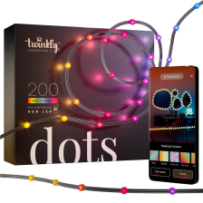 Гірлянда  Twinkly Smart LED Dots Lights RGB 200 Gen II, IP44, 10м, прозорий (TWD200STP-BEU)