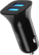 Автомобільний зарядний пристрій XO CC31 2.4A/2 USB Black (XO-СC31-BK)