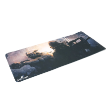 Килимок  300*700 тканинний CS Two Fighter з боковою прошивкою, товщина 2 мм, колір Black/Red, Пакет