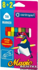 Фломастери  Centropen 2549 Magic, 10шт (8 colors+ 2 erasers) (2549/10)