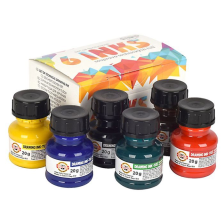 Туш для креслення  Koh-i-Noor набір 20г х 6 кольорів (1417S06)