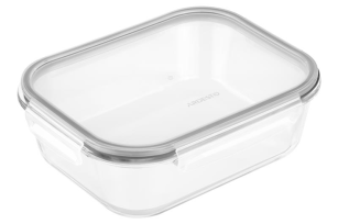 Контейнер для зберігання  Ardesto Gemini 2260 мл, прямокутний, боросилікатне скло AR1222RC