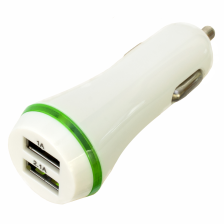 Автомобільний зарядний пристрій 2 x USB 2.0 2A/1A WHITE PN-2USB-CAR-WH PATRON