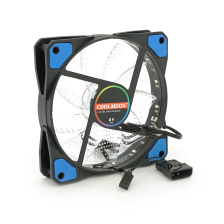 Кулер  12025 DC sleeve fan 3pin + 4pin - 120*120*25мм, 12V, 1100об/хв, Blue