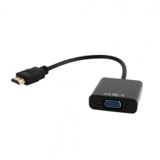 Перехідник HDMI to VGA + 3.5 mm Cablexpert (A-HDMI-VGA-03)