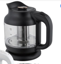 Електрочайник  GRUNHELM EKG-25011B скло 1,2л, чорний, 1630Вт