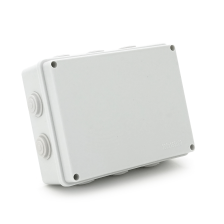 Коробка розподільна зовнішня  YOSO 200x155x80 IP65 колір білий, 10 отворів, соски в комплекті, BOX, Q 60